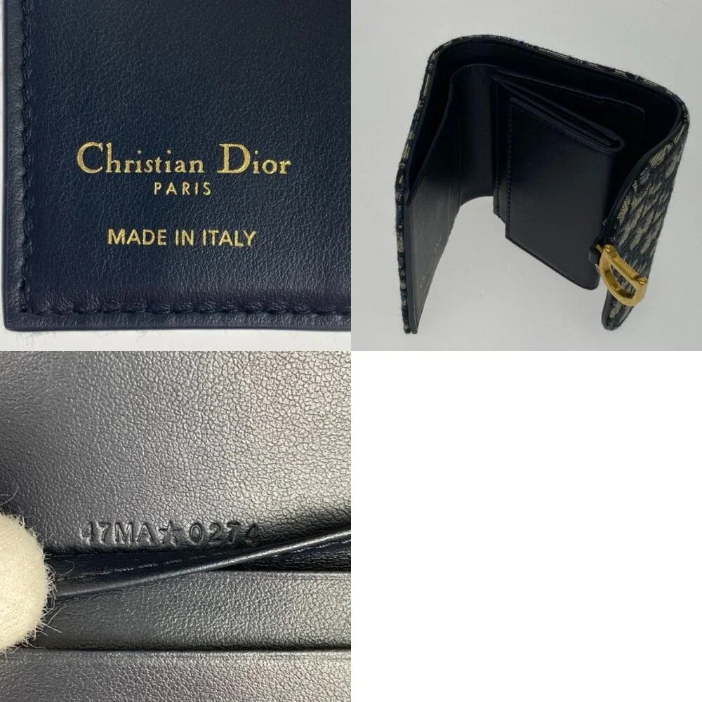 Christian Dior Trifold Wallet S5912 Ctzq M928 Blue - Picture 7 of 10